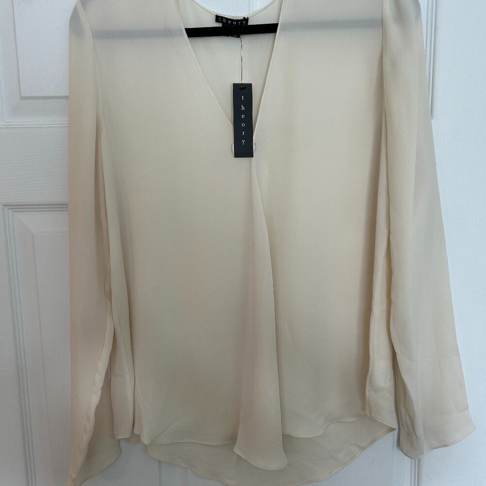 Theory Blouse - Off White Medium